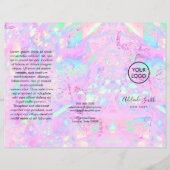 paarse roze minerale brochure (Voorkant)