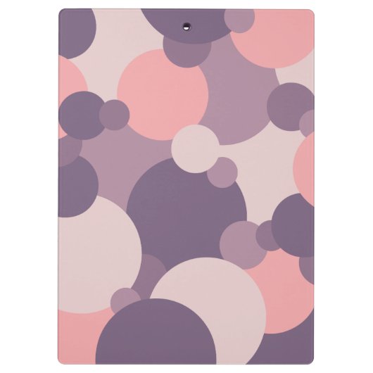 Paarse-roze moleculen Klembord (Achterkant)