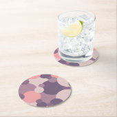 Paarse-roze moleculen papier onderzetter (Insitu)