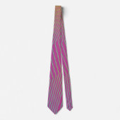 Paarse roze Multicolor Stripes Stropdas (Voorkant)