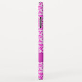 Paarse roze naam van het trekkerpatroon Case-Mate iPhone case (Achterkant/rechts)