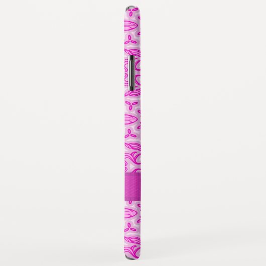 Paarse roze naam van het trekkerpatroon Case-Mate iPhone case (Achterkant/rechts)