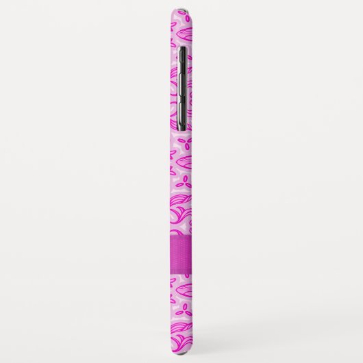 Paarse roze naam van het trekkerpatroon Case-Mate iPhone case (Achterkant/links)