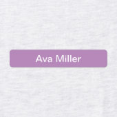 Paarse roze naamlabels voor schoolkamp dagopvang labels (Design 2)