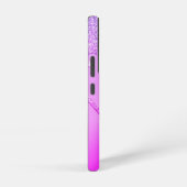 Paarse Roze Neon Glitter Sparkle Samsung Galaxy Hoesje (Rechterkant)