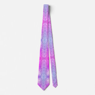 Paarse Roze Neon Glitter Sparkly Stropdas