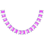 Paarse roze Neon Gold Glitter maakt een fijne bloe Vlaggetjes (Alle)