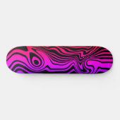 Paarse Roze Neon Kleur Skateboard (Horizontaal)