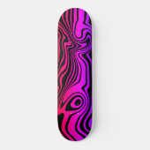 Paarse Roze Neon Kleur Skateboard (Voorkant)