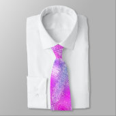 Paarse Roze Neon Stropdas Glitter Sprankelende Dru (Gebonden)