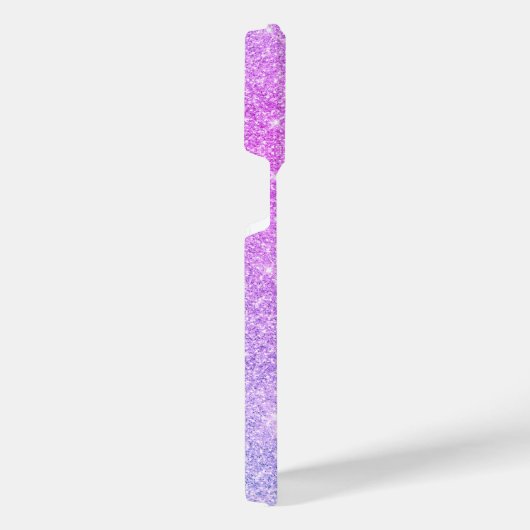 Paarse roze neonkleuren Persoonlijk Jouw naam iPhone Hoesje (Rechterkant)