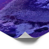 Paarse roze Ocean Sunset Foto Inspirerend Quote Poster (Hoek)