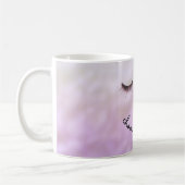 Paarse roze ombre Black Eyelashes Kindness Koffiemok (Links)