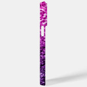 Paarse roze ombre faux glitter Case-Mate iPhone case (Achterkant / Rechts)