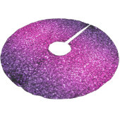 Paarse roze ombre faux glitter kerstboom rok (Gekanteld)