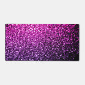 Paarse roze ombre faux glitter schittert bureaumat (Voorkant)