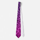 Paarse Roze Ombre glitter vonken Stropdas (Voorkant)