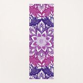 Paarse & Roze Ombre Mandala bloempatroon Yogamat (Voorkant)