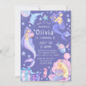 Paarse/roze Onze kleine zeemeermin Alle leeftijden Kaart (Voorkant)