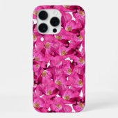 Paarse roze papies Galore Pattern iPhone Hoesje (Achterkant)