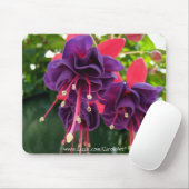 "Paarse roze passie" Mousepad Muismat (Met muis)