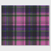Paarse & Roze Plaid Halloween inpakpapier (Vlak)