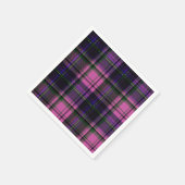 Paarse & Roze Plaid Halloween servet (Hoek)