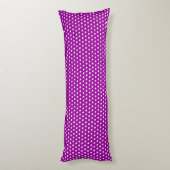 Paarse roze pooldots lichaamskussen (Achterkant (Verticaal))