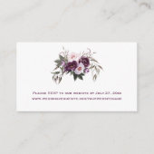 Paarse roze pruimenbonnen | informatiekaartje (Voorkant)