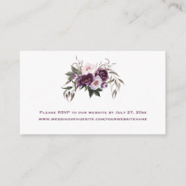 Paarse roze pruimenbonnen | informatiekaartje