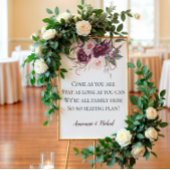 Paarse roze pruimenvolken Geen plan voor het trekk Poster