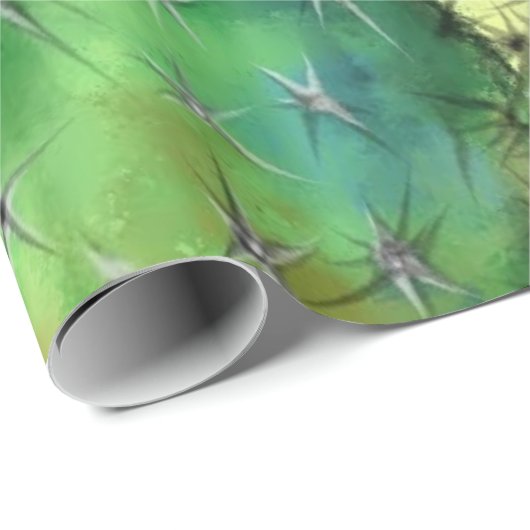 Paarse roze rode cactus die papier verpakken (Rol Hoek)