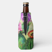 Paarse roze rode cactus fles koeler verf (Fles Achterkant)