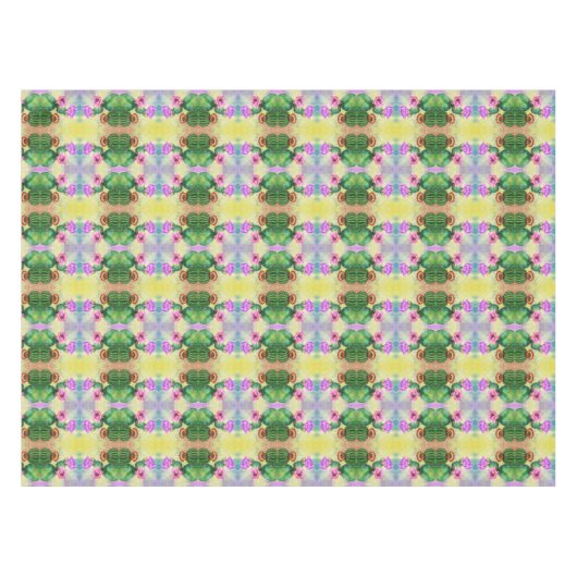 Paarse roze rode cactus Flowers Tablecloth Tafelkleed (Voorkant (Horizontaal))
