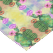 Paarse roze rode cactus Flowers Tablecloth Tafelkleed (Gekanteld)