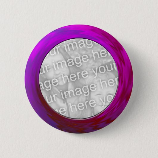 paarse roze ronde button 5,7 cm (Voorkant)