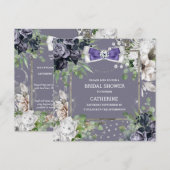 Paarse roze roodroze rooddiamantboogschar kaart (Voorkant / Achterkant)