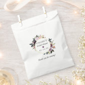 Paarse Roze Roos Bloemige Bruidsdouche Bedankzakje (Geknipt)