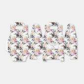 Paarse Roze Roos Bloemige Verloving Feestje Bedankdoosjes (Uitgevouwen)