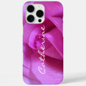 Paarse Roze Roze Foto Aangepaste Naam Script Moder Case-Mate iPhone Case (Achterkant)