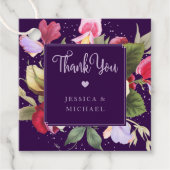  Paarse roze roze roodroodbruin Bedankjes Labels (Voorkant)