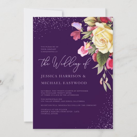  Paarse roze roze roodroodbruin Kaart (Voorkant)