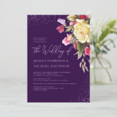  Paarse roze roze roodroodbruin Kaart (Staand voorkant)