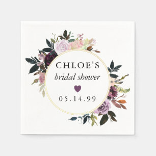 Paarse roze roze Vrijgezellenfeest Servet