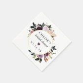 Paarse roze roze Vrijgezellenfeest Servet (Hoek)