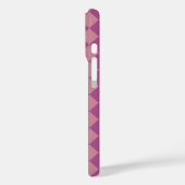 Paarse Roze Ruitpatroon Case-Mate iPhone Case (Achterkant / Links)