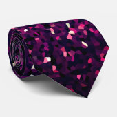 Paarse Roze Sparkle Abstracte Glitter Patterns Gif Stropdas (Opgerold)