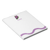 Paarse roze Speelgoed Aangepaste Kinder banketbakk Notitieblok (Schuin)