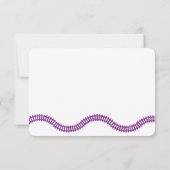 Paarse roze Speelgoed - Persoonlijke Kinder banket Bedankkaart (Achterkant)