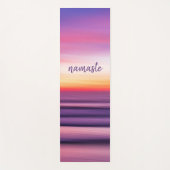 Paarse roze strand - Zonneoever - golfslag Yogamat (Voorkant)